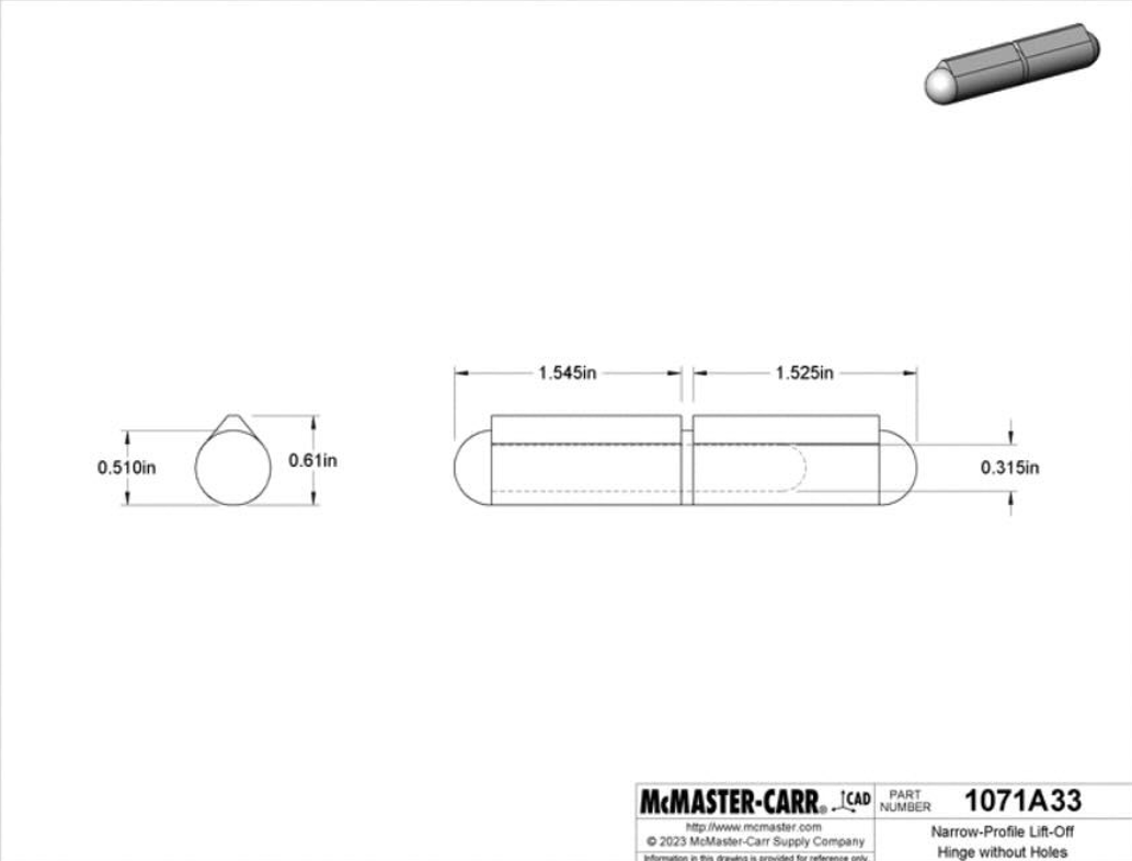 3" bullet hinge jig kit (4 pack)