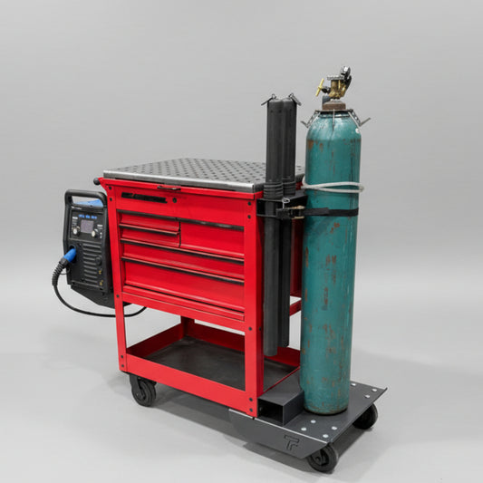 Harbor Freight 5 Drawer Mechanics Cart - Single Tank Welding Cart Kit