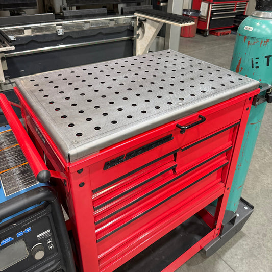 Welding Top 5/8 Holes (HF 5 Drawer Mechanics Cart)