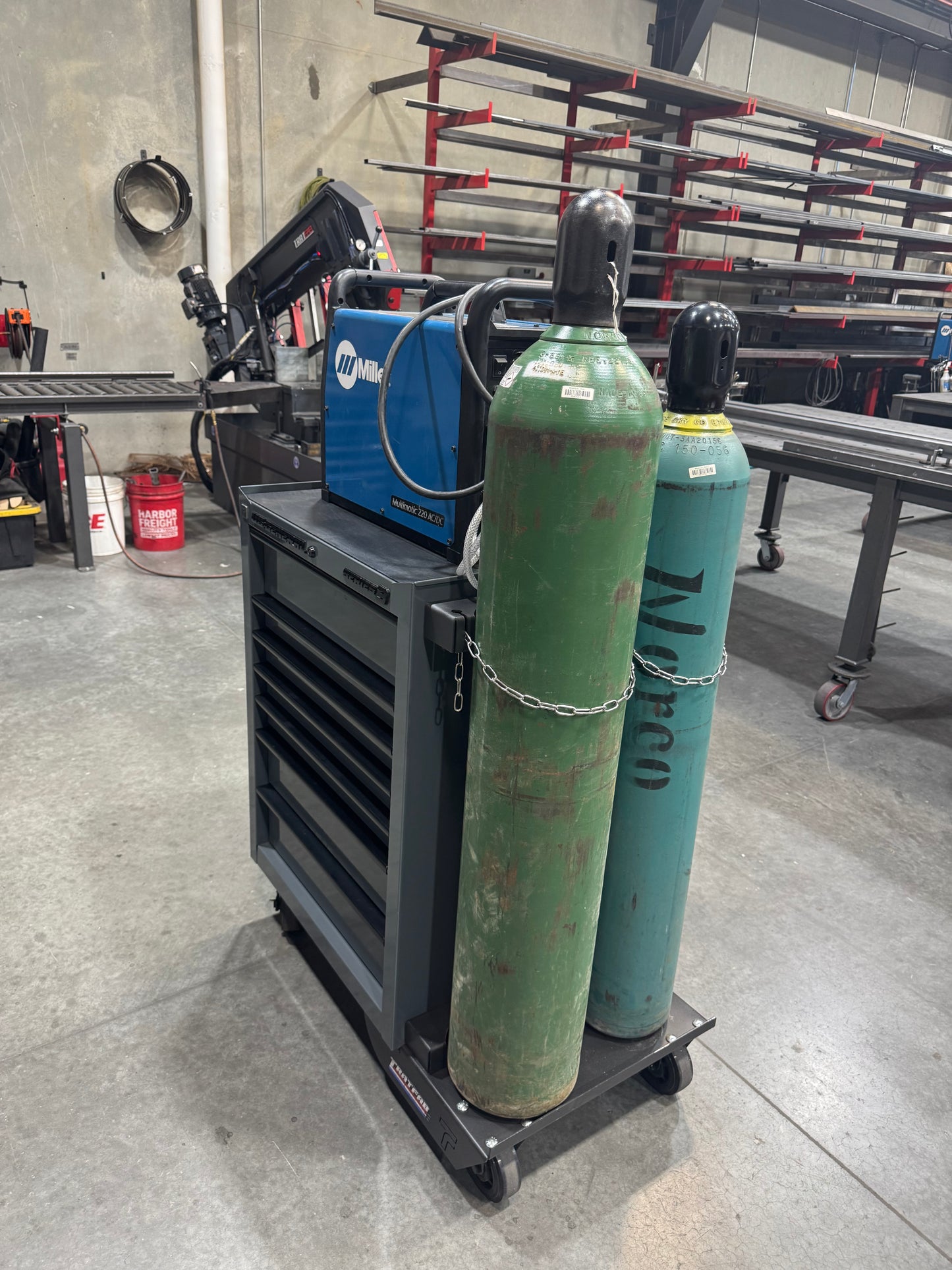 9" or 7" Harbor Freight Series 3 Welding Cart Kit (Unpainted)