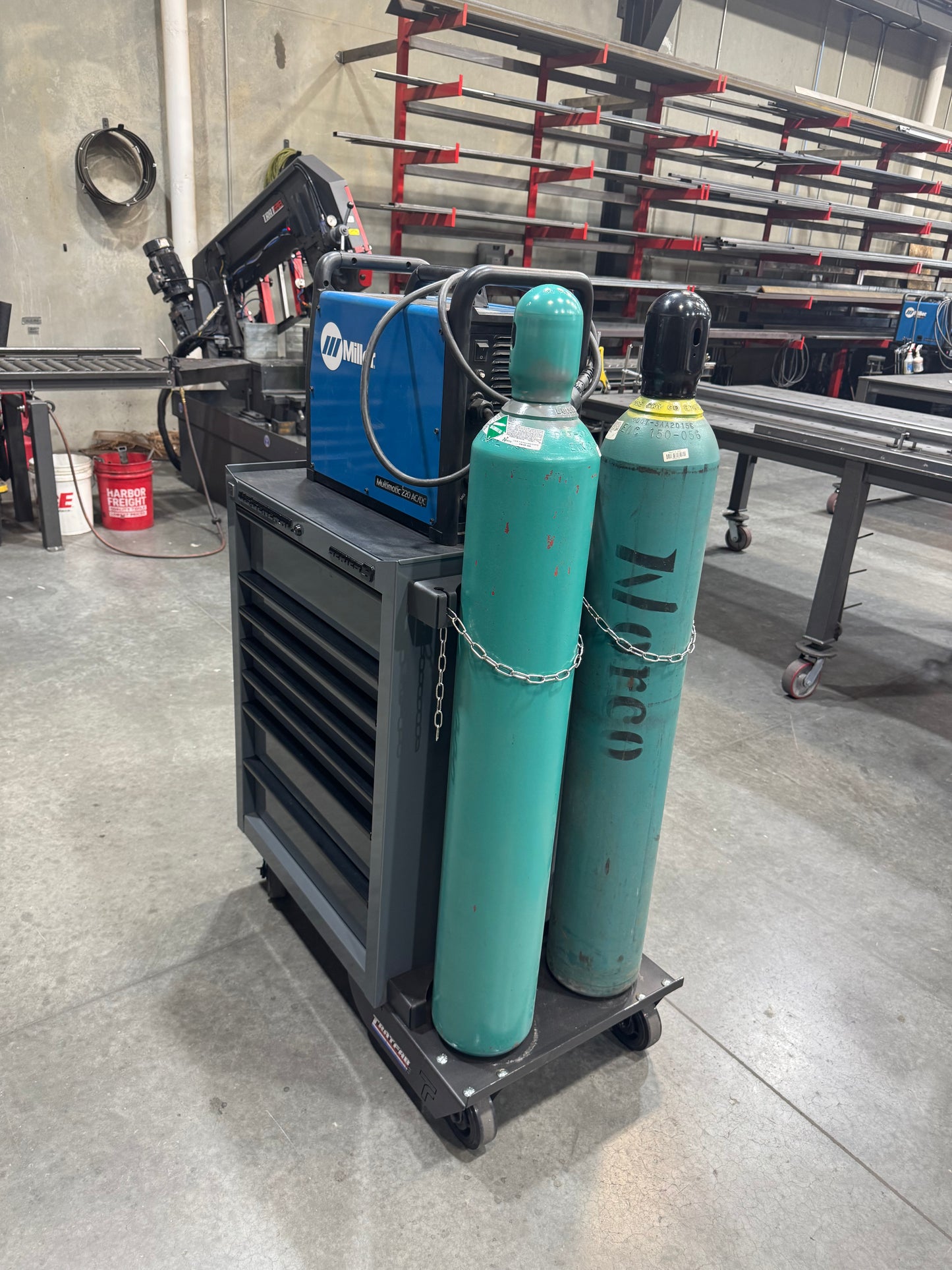 9" or 7" Harbor Freight Series 3 Welding Cart Kit (Unpainted)