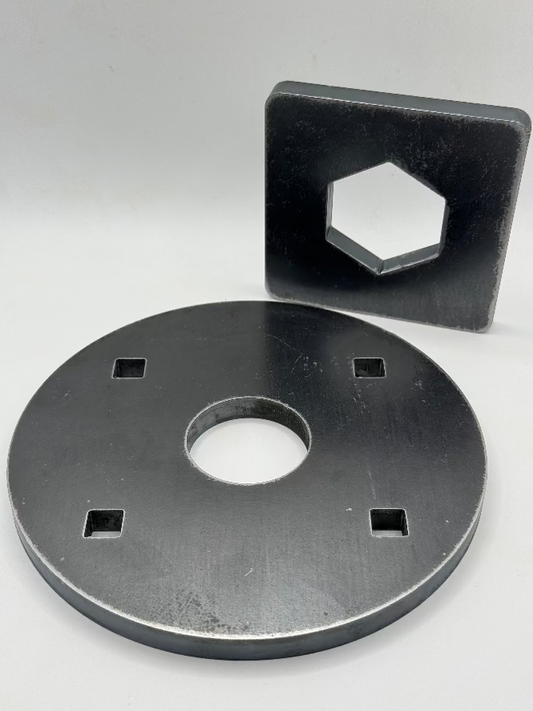 Adjustable Caster Plate - Set of 6 Unassembled